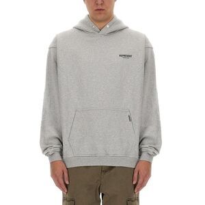 REPRESENT Owners Club Hoodie Men GREY Sweaters & Cardigans